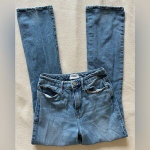 Frame Denim Straight Leg Flare Blue Jeans